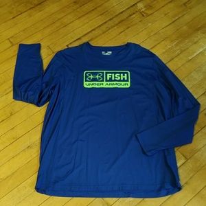 Under Armour Loose Fit Heat Gear Fishing Shirt XL